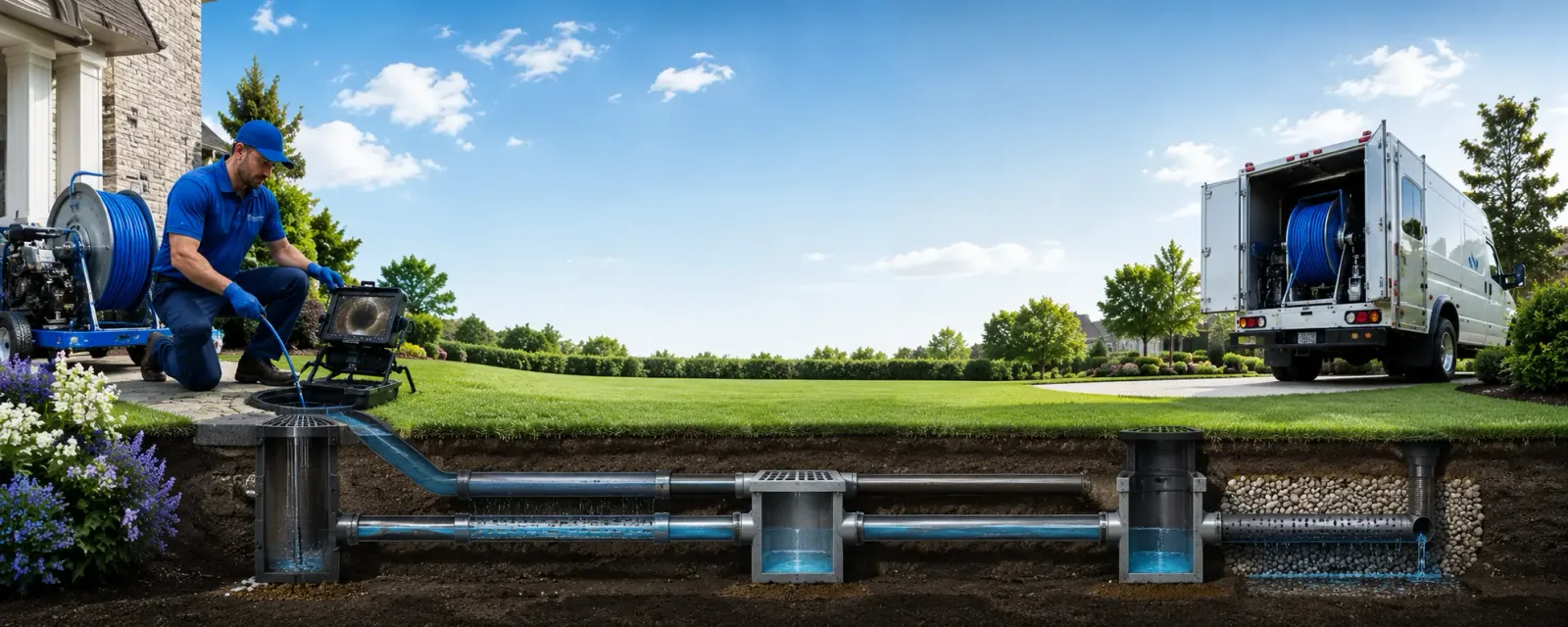 Outdoor drain cleaning information for Poplar Grove, IL